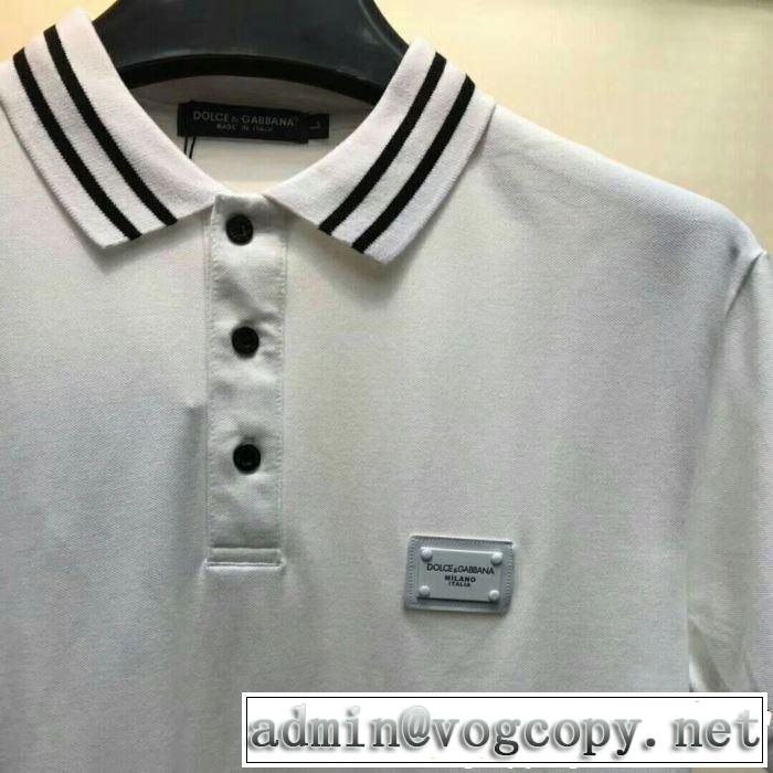 夏の王道　適度な上品さ Dolce&Gabbana ドルチェ＆ガッバーナ 半袖Tシャツ 3色可選 2019年春夏のトレンドアイテム