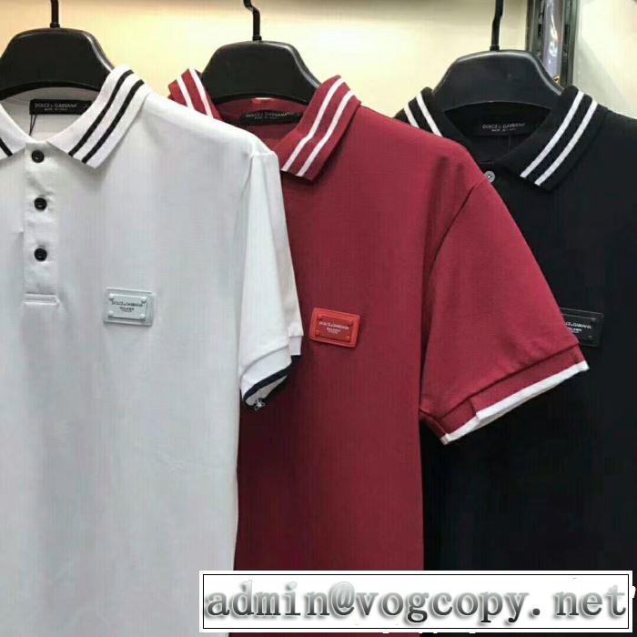 夏の王道　適度な上品さ Dolce&Gabbana ドルチェ＆ガッバーナ 半袖Tシャツ 3色可選 2019年春夏のトレンドアイテム