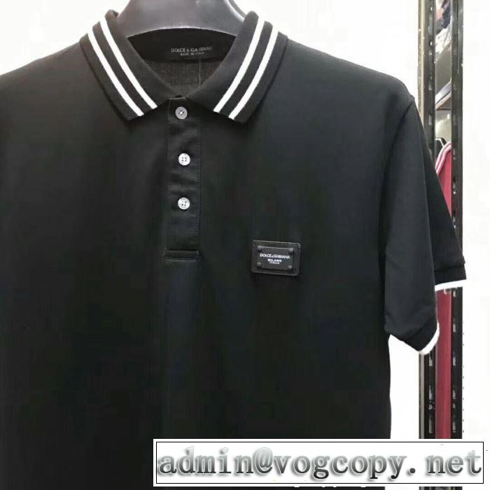 夏の王道　適度な上品さ Dolce&Gabbana ドルチェ＆ガッバーナ 半袖Tシャツ 3色可選 2019年春夏のトレンドアイテム