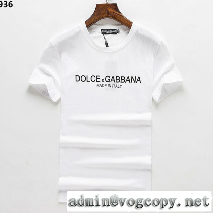 半袖Tシャツ 2色可選 2019春夏も引き続き人気セール 春色の最旬の人気アイテム  Dolce&Gabbana ドルチェ＆ガッバーナ