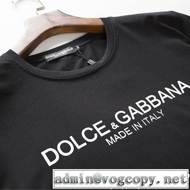 半袖Tシャツ 2色可選 2019春夏も引き続き人気セール 春色の最旬の人気アイテム  Dolce&Gabbana ドルチェ＆ガッバーナ