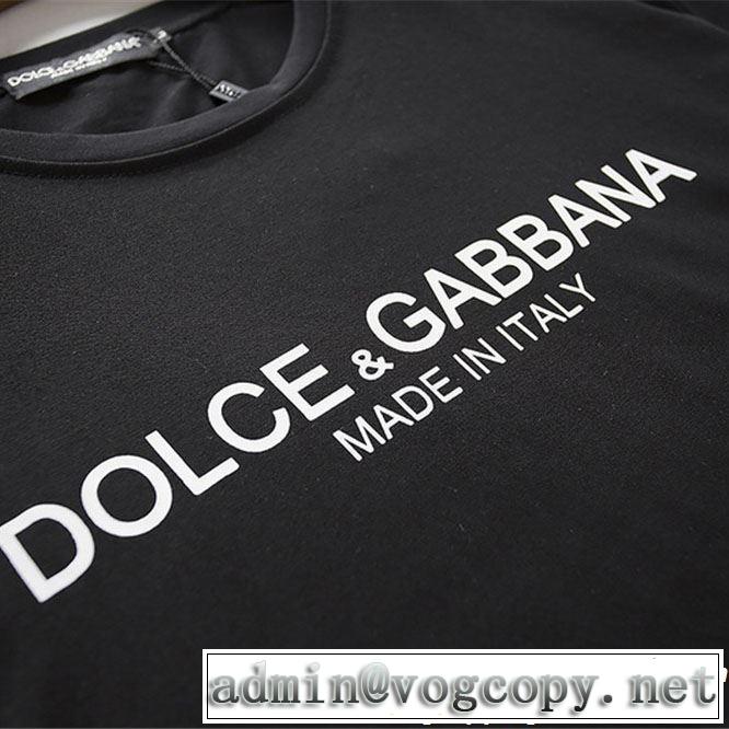 半袖Tシャツ 2色可選 2019春夏も引き続き人気セール 春色の最旬の人気アイテム  Dolce&Gabbana ドルチェ＆ガッバーナ