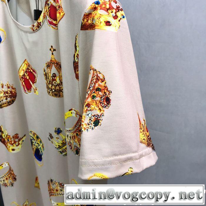 おしゃれデザインも大人気 2019春夏トレンドアイテム Dolce&Gabbana ドルチェ＆ガッバーナ 半袖Tシャツ 3色可選