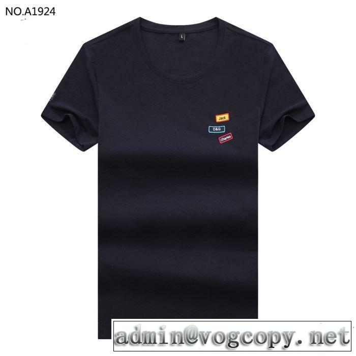 Dolce&Gabbana ドルチェ＆ガッバーナ 半袖Tシャツ 4色可選 2019春夏のトレンド新商品 着るだけで上品なスタイル