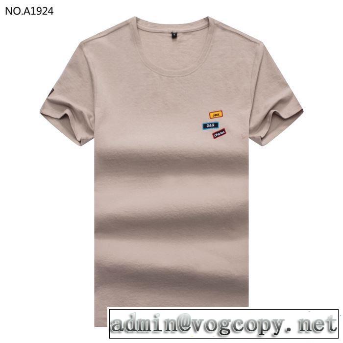 Dolce&Gabbana ドルチェ＆ガッバーナ 半袖Tシャツ 4色可選 2019春夏のトレンド新商品 着るだけで上品なスタイル
