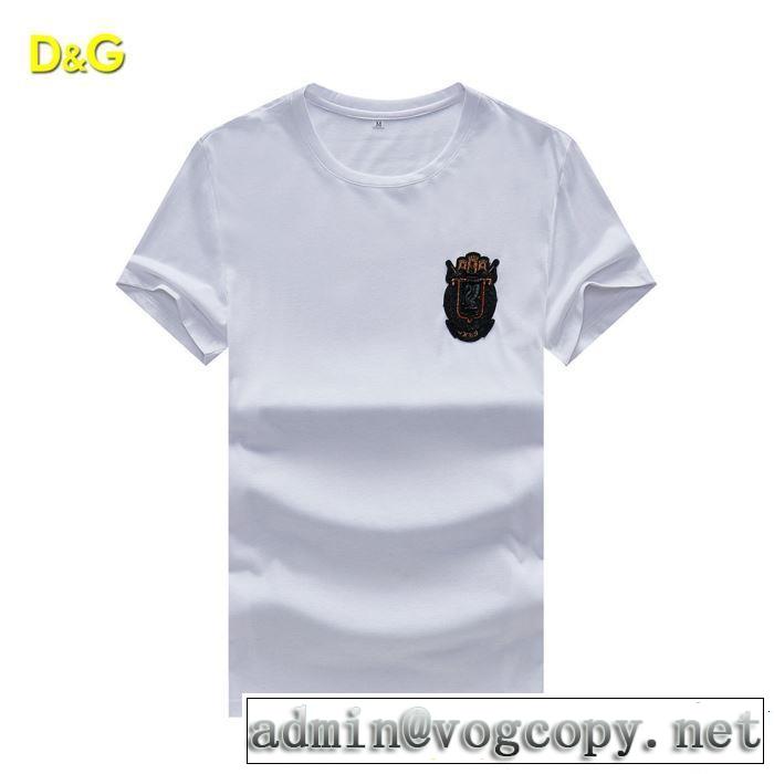 半袖Tシャツ 2色可選 絶妙にオシャレ人気アイテム 2019年春夏シーズンの人気 Dolce&Gabbana ドルチェ＆ガッバーナ