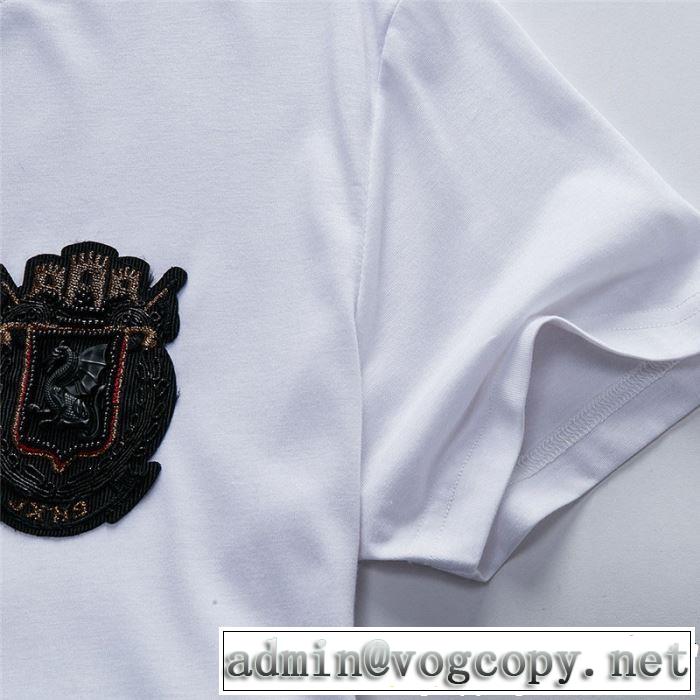 半袖Tシャツ 2色可選 絶妙にオシャレ人気アイテム 2019年春夏シーズンの人気 Dolce&Gabbana ドルチェ＆ガッバーナ