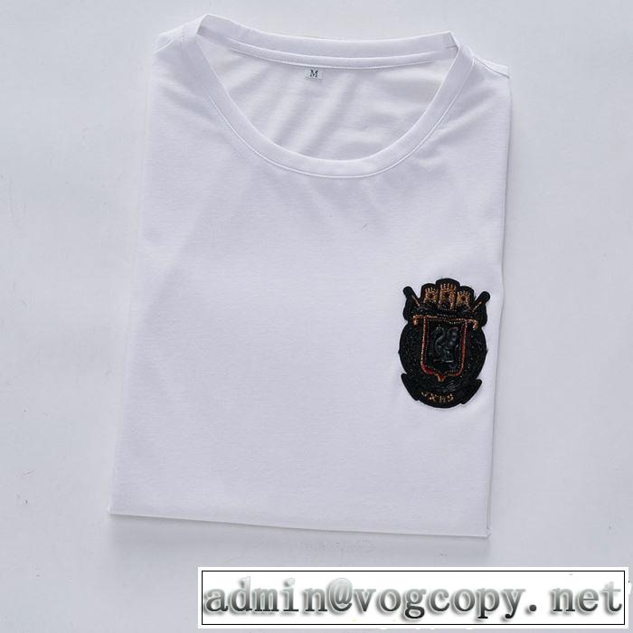 半袖Tシャツ 2色可選 絶妙にオシャレ人気アイテム 2019年春夏シーズンの人気 Dolce&Gabbana ドルチェ＆ガッバーナ