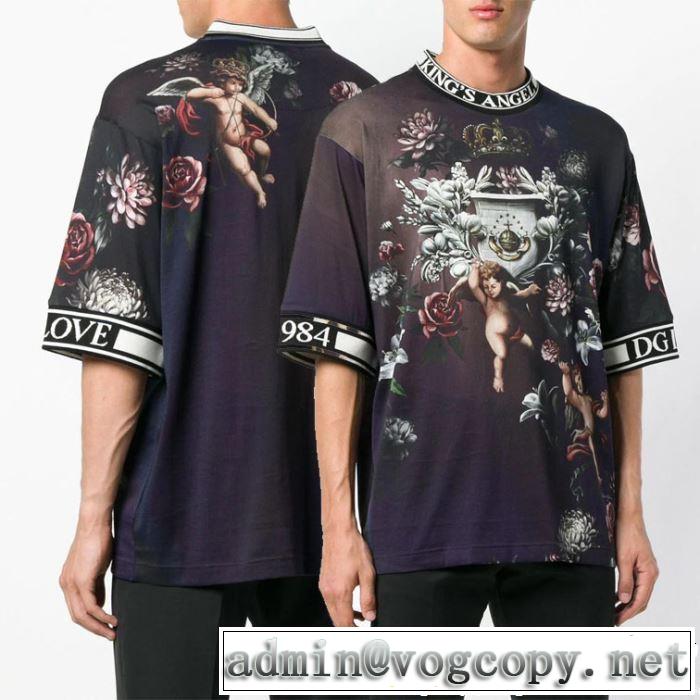 着るだけで上品なスタイル Dolce&Gabbana ドルチェ＆ガッバーナ 半袖Tシャツ 2色可選 2019春夏トレンドアイテム