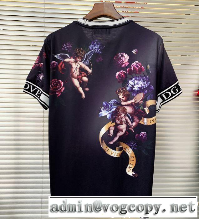 着るだけで上品なスタイル Dolce&Gabbana ドルチェ＆ガッバーナ 半袖Tシャツ 2色可選 2019春夏トレンドアイテム