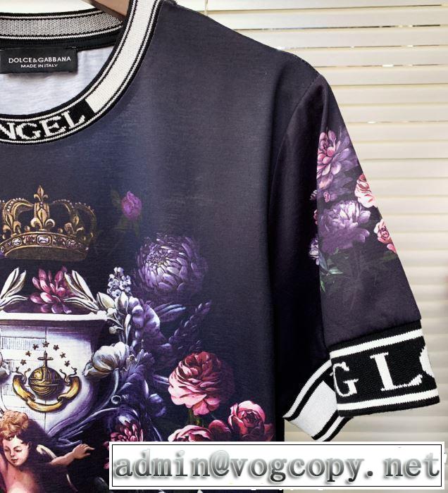着るだけで上品なスタイル Dolce&Gabbana ドルチェ＆ガッバーナ 半袖Tシャツ 2色可選 2019春夏トレンドアイテム