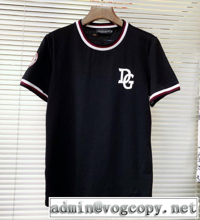 今年春夏ファション流行り 2019年の夏のマスト Dolce&Gabbana ドルチェ＆ガッバーナ 半袖Tシャツ 3色可選