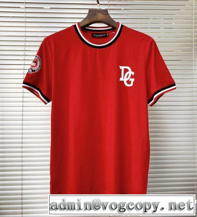 今年春夏ファション流行り 2019年の夏のマスト Dolce&Gabbana ドルチェ＆ガッバーナ 半袖Tシャツ 3色可選