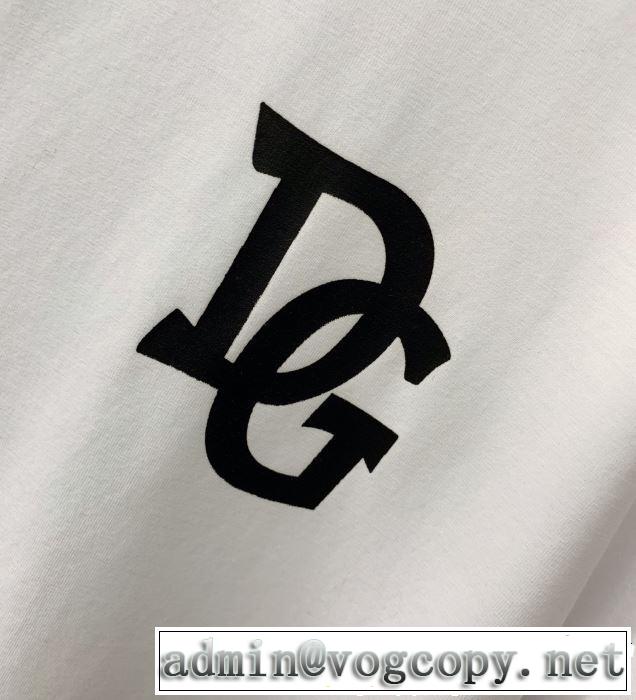今年春夏ファション流行り 2019年の夏のマスト Dolce&Gabbana ドルチェ＆ガッバーナ 半袖Tシャツ 3色可選