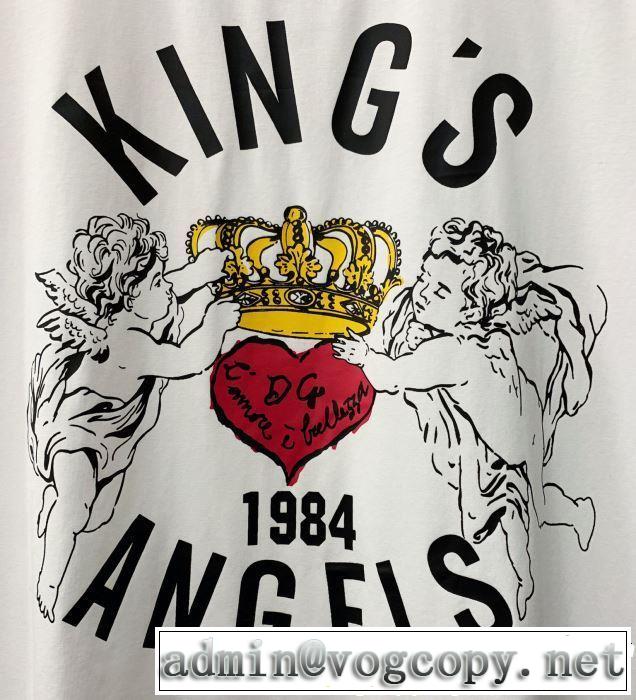 半袖Tシャツ 2色可選 春夏の流行り2019新品 今シーズン注目のデザイン Dolce&Gabbana ドルチェ＆ガッバーナ