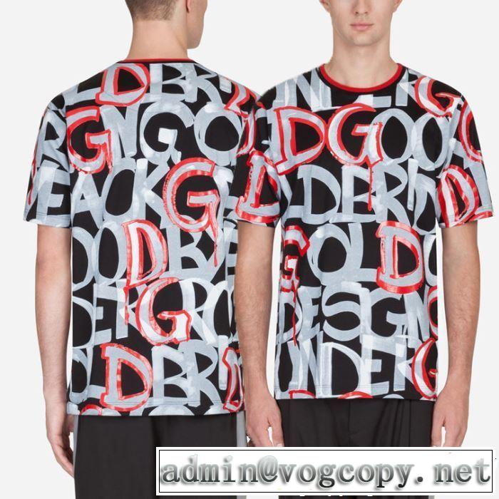 春夏らしい爽やかさ Dolce&Gabbana ドルチェ＆ガッバーナ 半袖Tシャツ 2色可選 【2019年】夏のファッション