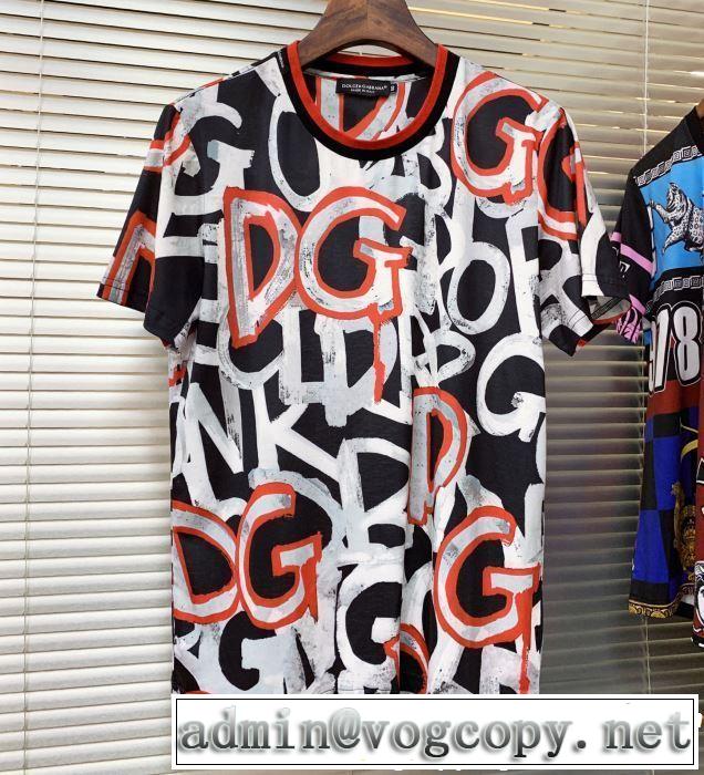 春夏らしい爽やかさ Dolce&Gabbana ドルチェ＆ガッバーナ 半袖Tシャツ 2色可選 【2019年】夏のファッション