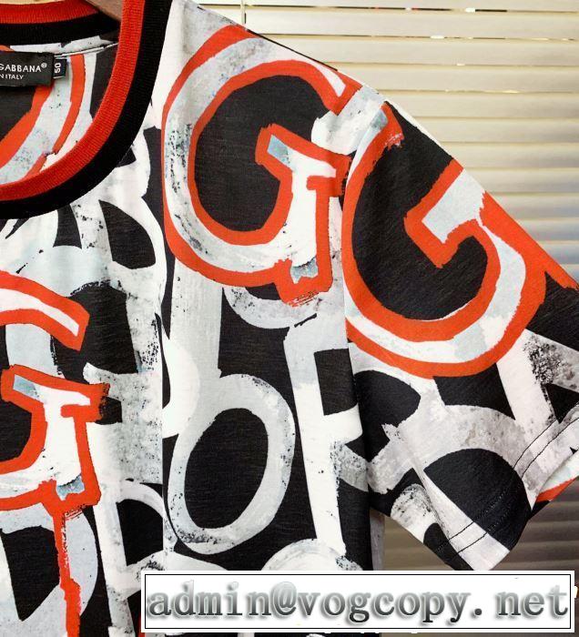 春夏らしい爽やかさ Dolce&Gabbana ドルチェ＆ガッバーナ 半袖Tシャツ 2色可選 【2019年】夏のファッション