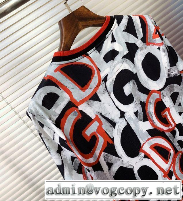 春夏らしい爽やかさ Dolce&Gabbana ドルチェ＆ガッバーナ 半袖Tシャツ 2色可選 【2019年】夏のファッション