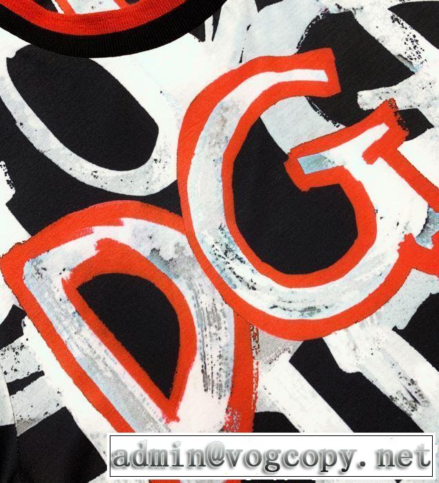 春夏らしい爽やかさ Dolce&Gabbana ドルチェ＆ガッバーナ 半袖Tシャツ 2色可選 【2019年】夏のファッション