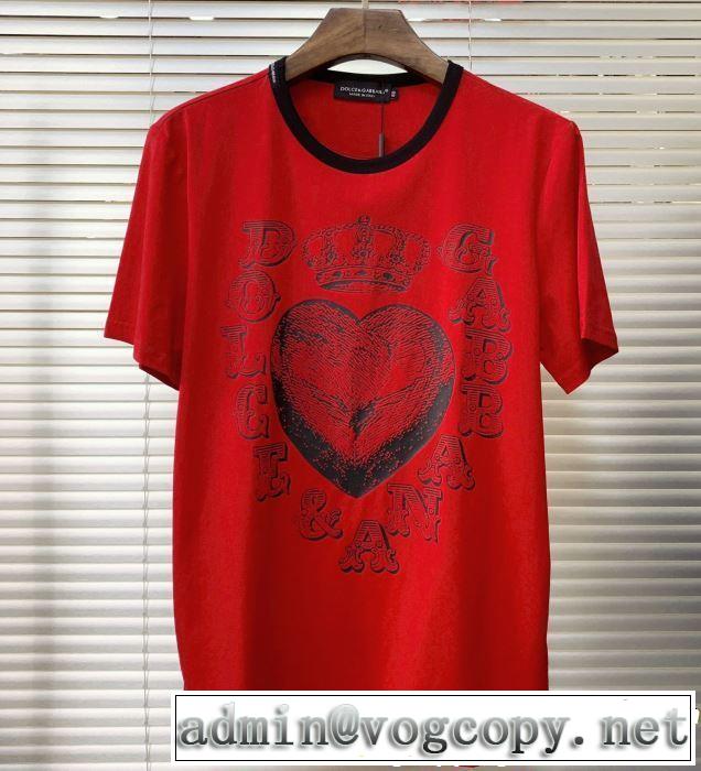 おしゃれ上級者に挑戦 大人カジュアル夏ファッション2019 Dolce&Gabbana ドルチェ＆ガッバーナ 半袖Tシャツ 3色可選