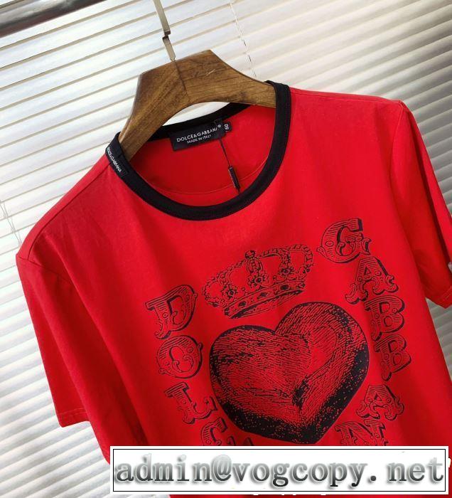 おしゃれ上級者に挑戦 大人カジュアル夏ファッション2019 Dolce&Gabbana ドルチェ＆ガッバーナ 半袖Tシャツ 3色可選
