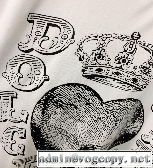 おしゃれ上級者に挑戦 大人カジュアル夏ファッション2019 Dolce&Gabbana ドルチェ＆ガッバーナ 半袖Tシャツ 3色可選
