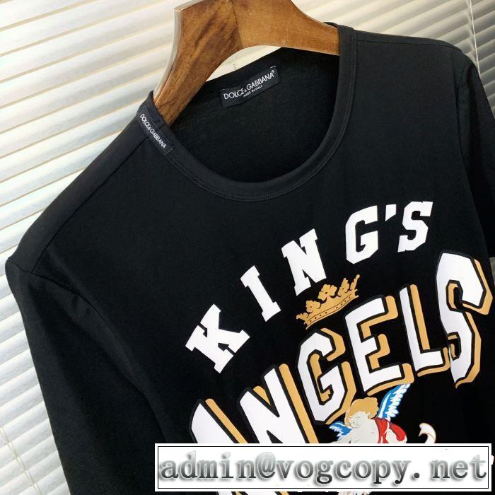 半袖Tシャツ 2色可選 爽やかすぎない大人の印象に 2019年春夏流行ファッション  Dolce&Gabbana ドルチェ＆ガッバーナ
