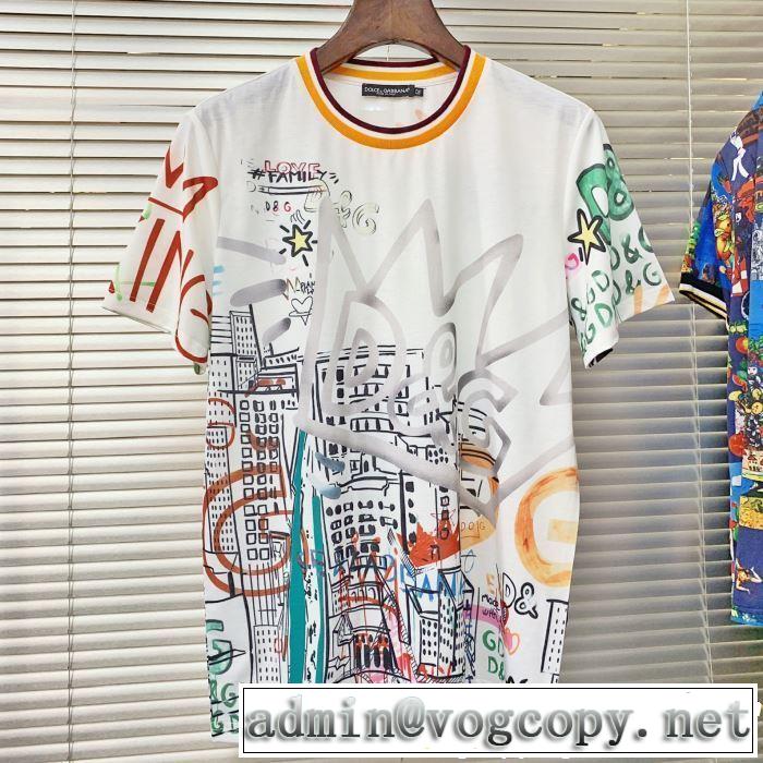 Dolce&Gabbana ドルチェ＆ガッバーナ 半袖Tシャツ 大人の可愛さを引き立て 2019年夏の一押しファッションアイテム