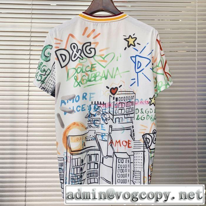 Dolce&Gabbana ドルチェ＆ガッバーナ 半袖Tシャツ 大人の可愛さを引き立て 2019年夏の一押しファッションアイテム