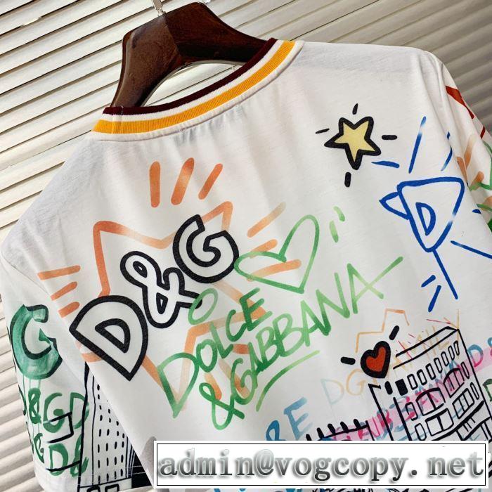 Dolce&Gabbana ドルチェ＆ガッバーナ 半袖Tシャツ 大人の可愛さを引き立て 2019年夏の一押しファッションアイテム