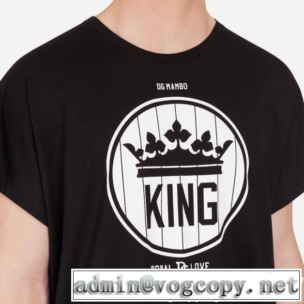 グッと大人っぽい印象に Dolce&Gabbana ドルチェ＆ガッバーナ 半袖Tシャツ 2色可選 大人カジュアル夏ファッション2019