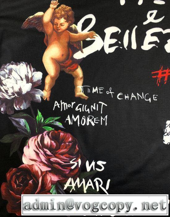 最新のトレンドブランド人気的 2019春夏のトレンド新商品 Dolce&Gabbana ドルチェ＆ガッバーナ 半袖Tシャツ