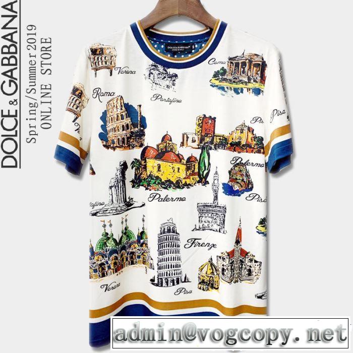 【2019年】夏のファッション Dolce&Gabbana ドルチェ＆ガッバーナ 半袖Tシャツ 一押し注目ブランドファション
