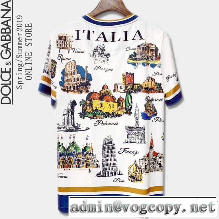 【2019年】夏のファッション Dolce&Gabbana ドルチェ＆ガッバーナ 半袖Tシャツ 一押し注目ブランドファション