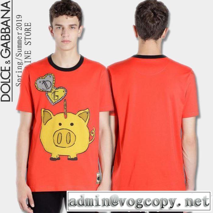 最もクラシックなタイプ 2019春夏トレンドアイテム 夏キレ味をプラス Dolce&Gabbana ドルチェ＆ガッバーナ 半袖Tシャツ
