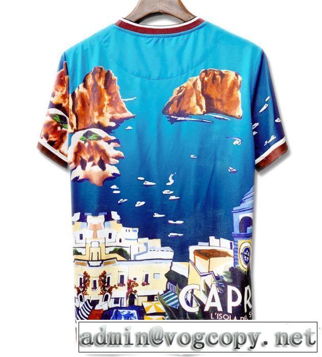 春夏の流行り2019新品 Dolce&Gabbana ドルチェ＆ガッバーナ 半袖Tシャツ 一気にトレンド感満載な着こなし