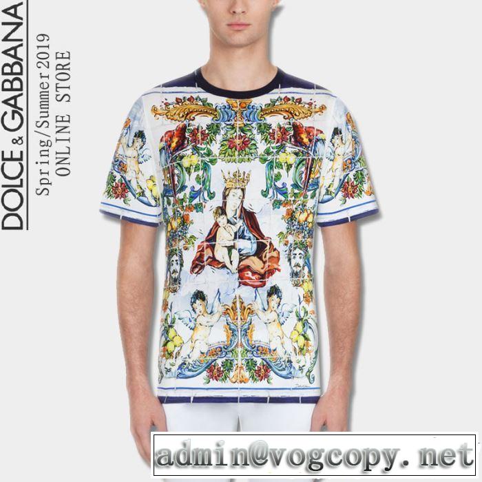 Dolce&Gabbana ドルチェ＆ガッバーナ 半袖Tシャツ 今季のトレンド人気新作 2019春夏も引き続きトレンド