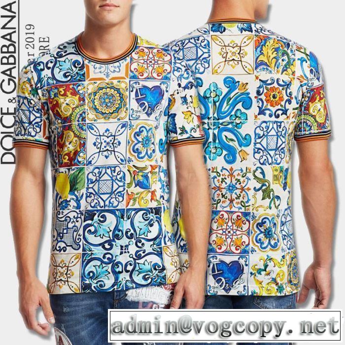 Dolce&Gabbana ドルチェ＆ガッバーナ 半袖Tシャツ 2019春夏トレンドアイテム 大人っぽいファション感