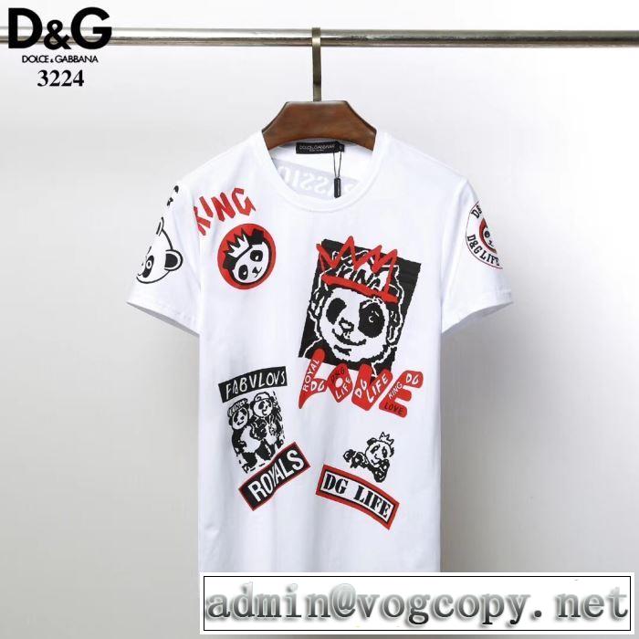 定番が欲しい方 2色可選 ドルチェ＆ガッバーナ Dolce&Gabbana  Tシャツ/半袖 2019年最新ファッション