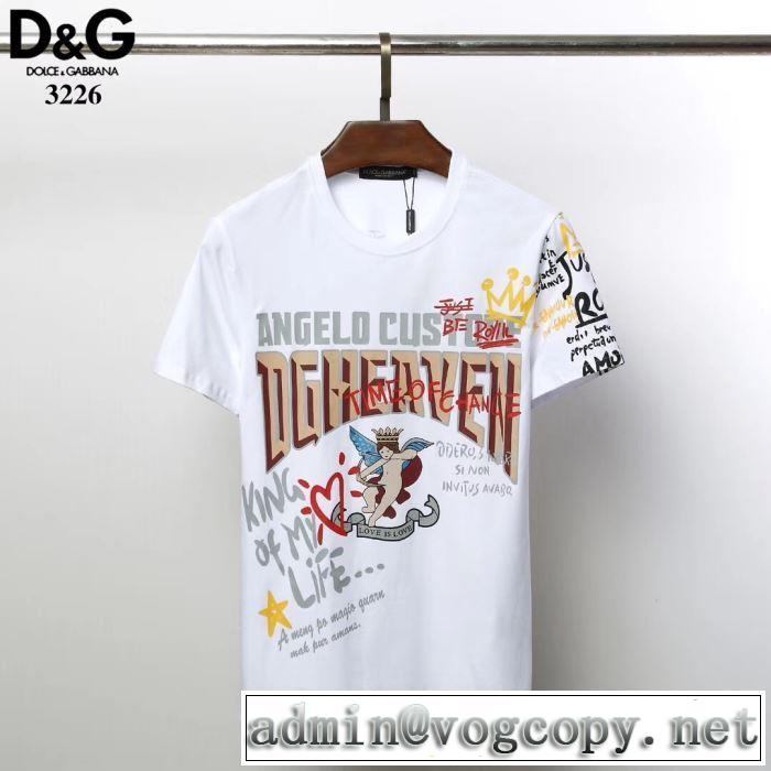 最新で男性にもお勧め 2色可選 ドルチェ＆ガッバーナTシャツ/半袖 【2019春夏】最新コレクション Dolce&Gabbana