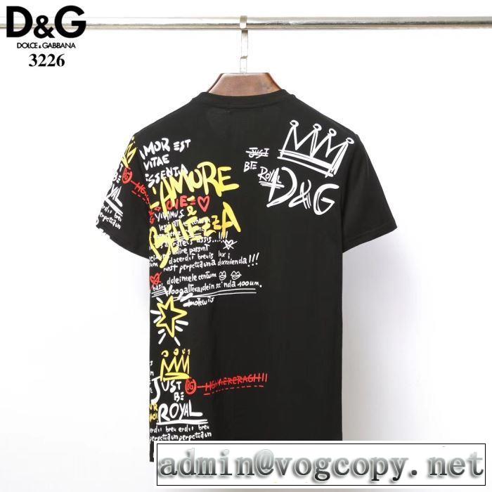 最新で男性にもお勧め 2色可選 ドルチェ＆ガッバーナTシャツ/半袖 【2019春夏】最新コレクション Dolce&Gabbana