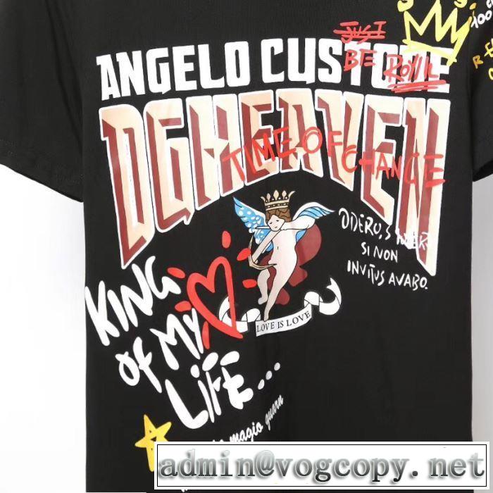最新で男性にもお勧め 2色可選 ドルチェ＆ガッバーナTシャツ/半袖 【2019春夏】最新コレクション Dolce&Gabbana