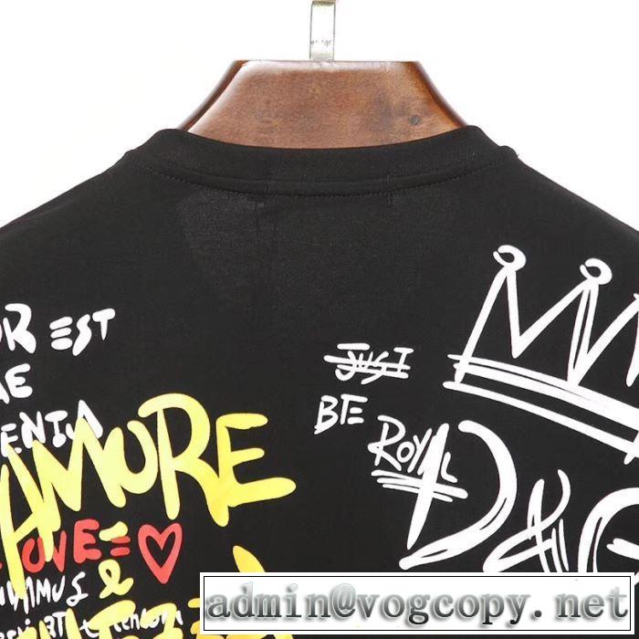 最新で男性にもお勧め 2色可選 ドルチェ＆ガッバーナTシャツ/半袖 【2019春夏】最新コレクション Dolce&Gabbana