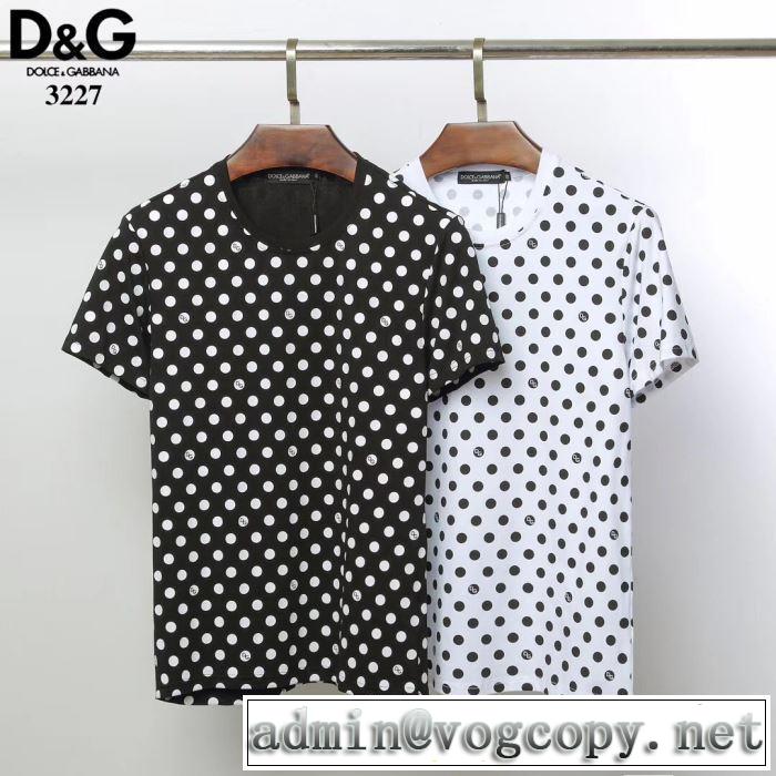 2色可選 ドルチェ＆ガッバーナ最新先取りおしゃれなロゴ入り  Dolce&Gabbana  Tシャツ/半袖 春夏の流行り2019新品