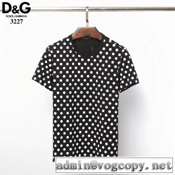 2色可選 ドルチェ＆ガッバーナ最新先取りおしゃれなロゴ入り  Dolce&Gabbana  Tシャツ/半袖 春夏の流行り2019新品