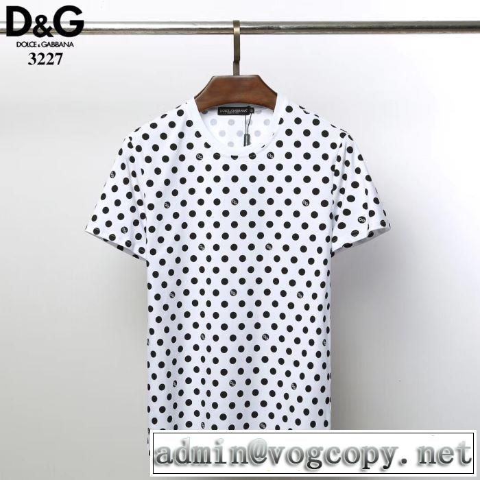 2色可選 ドルチェ＆ガッバーナ最新先取りおしゃれなロゴ入り  Dolce&Gabbana  Tシャツ/半袖 春夏の流行り2019新品