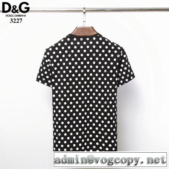 2色可選 ドルチェ＆ガッバーナ最新先取りおしゃれなロゴ入り  Dolce&Gabbana  Tシャツ/半袖 春夏の流行り2019新品