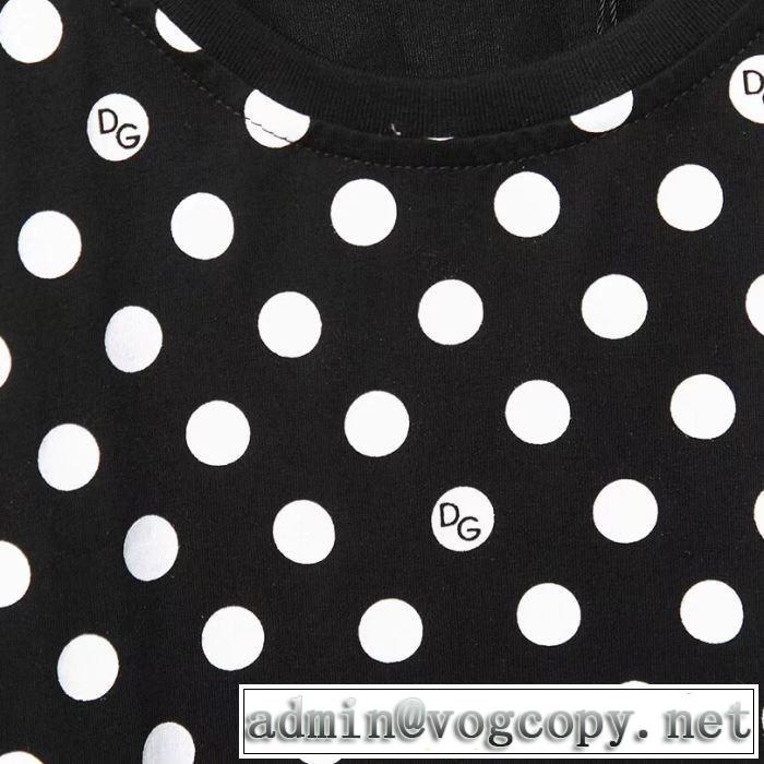 2色可選 ドルチェ＆ガッバーナ最新先取りおしゃれなロゴ入り  Dolce&Gabbana  Tシャツ/半袖 春夏の流行り2019新品