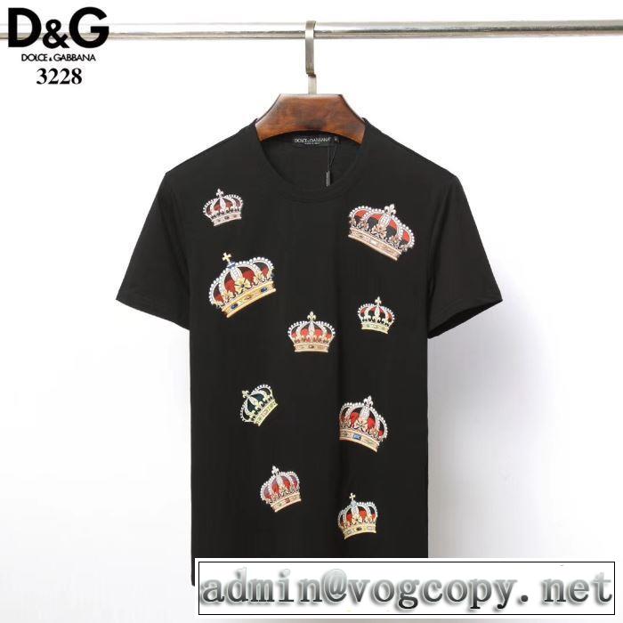 3色可選 ドルチェ＆ガッバーナ Dolce&Gabbana2019春夏も引き続き人気セール  Tシャツ/半袖